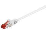 Premium Patchkabel CAT.6, S/FTP(PIMF), 2x RJ45 STP,  Kupfer,LSZH, weiß - 20m
