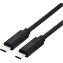 20 Gbits/Thunderbolt 3 Verbindungskabel  USB3.2G2x2 ,UL2725/E-519190 , 2 x Stecker-USB- C ,100W (PD 3.0) , schwarz - 2m