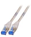 INFRALAN TPE superflex Patchkabel Cat.6A S/FTP, 10 Gbit,2x RJ45 STP, 100% CU,LZSH, grau - 2m