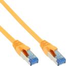 Cat.6A Patchkabel ,10 Gigabit S/FTP , Slimline RJ45 STP <> RJ45 STP,  LSZH, gelb - 1m