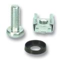 Käfigmuttern-Set (50er Set), M6, Schraube 16mm + Käfigmutter + U-Scheibe PL