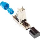 Feldkonfektionierbarer -Werkzeugfreier RJ45 Stecker CAT.8.1 STP geschirmt , max. Kabeldurchm.: 9 mm